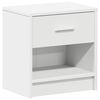 vidaXL Bedside Cabinet with Drawer White 39x28x41 cm