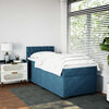 vidaXL Box Spring Bed with Mattress Dark Blue 80x200 cm Velvet