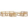 vidaXL Outdoor Sofa Set 6 pcs White