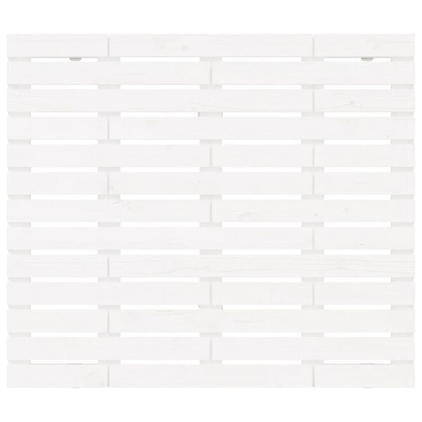 vidaXL Wall Headboard White 96x3x91.5 cm Solid Wood Pine
