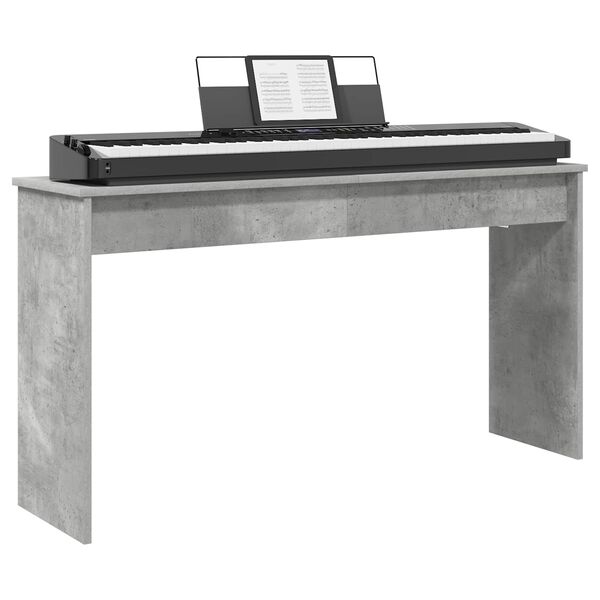vidaXL Keyboard Stand Concrete Grey 120 x 32 x 64 cm Engineered Wood