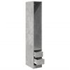 vidaXL Wardrobe Concrete Grey 30x50x200 cm Engineered Wood