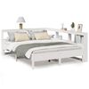 vidaXL Bookcase Bed without Mattress White 135x190 cm Solid Wood Pine