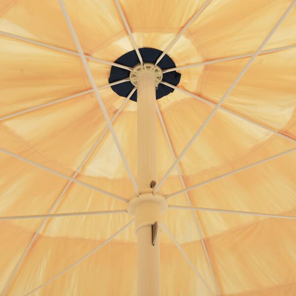 vidaXL Beach Parasol Natural 240 cm Hawaii Style