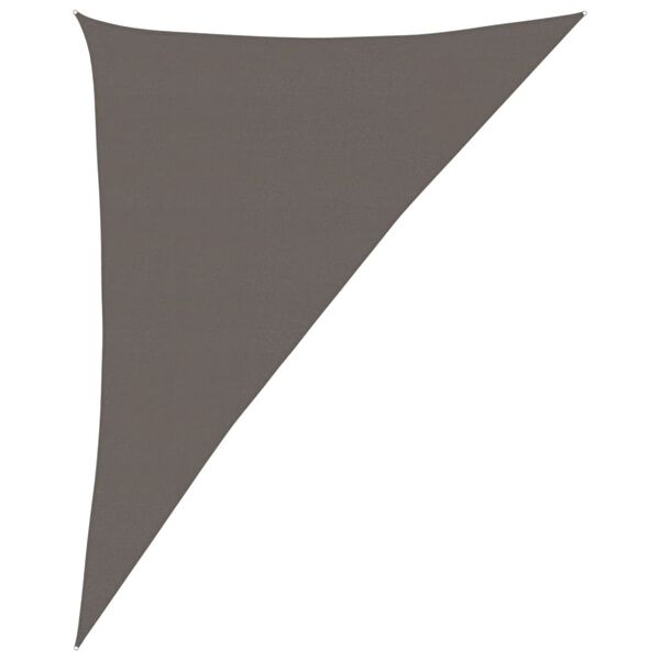 vidaXL Sunshade Sail 160 g/m&sup2; Anthracite 4x5x6.8 m HDPE