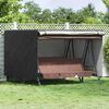vidaXL Outdoor Swing Cover Black 250 x 250 x 160 cm 210D Oxford Fbric