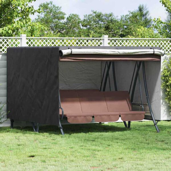 vidaXL Outdoor Swing Cover Black 250 x 250 x 160 cm 210D Oxford Fbric