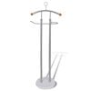 vidaXL Valet Stand | Silver grey | Heavy duty iron frame | 43x28x113 cm
