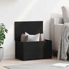 vidaXL Storage Box Black Oak 60 x 35 x 35 cm Engineered Wood