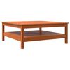 vidaXL Coffee Table Wax Brown 100x100x40 cm Solid Wood Pine