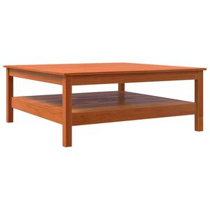 vidaXL Coffee Table Wax Brown 100x100x40 cm Solid Wood Pine