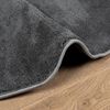 vidaXL Rug OVIEDO Short Pile Anthracite &Oslash; 80 cm