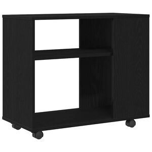 vidaXL Side Table Black Oak 70x35x60.5 cm Engineered Wood