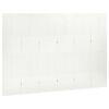 vidaXL 6-Panel Room Dividers 2 pcs White 240x180 cm Steel