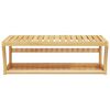 vidaXL Towel Shelf Wall-mounted 60x25x20 cm Bamboo