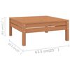 vidaXL 14 Piece Garden Lounge Set Solid Wood Pine Honey Brown