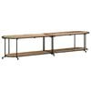 vidaXL TV Cabinet 200x42x40 cm Solid Wood Rough Mango
