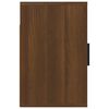 vidaXL Wall-mounted Bedside Cabinet Brown Oak 50x30x47 cm