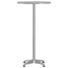 vidaXL Outdoor Bar Table Height Adjustable &Oslash;59.5x70/109.5 cm Aluminium