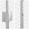 vidaXL Fence with Post Silver 1.4 x 10 m Steel