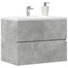 vidaXL Bathroom Cabinet Concrete Grey 60x38.5x45 cm Engineered Wood