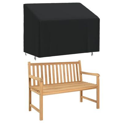 vidaXL 2-Seater Bench Covers 2 pcs 134x70x65/94 cm 420D Oxford Fabric