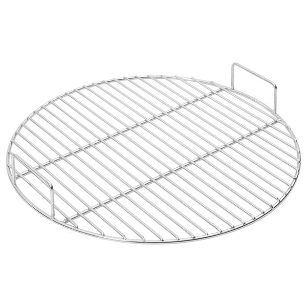 vidaXL BBQ Grill Grate with Handles Round &Oslash;44.5 cm 304 Stainless Steel