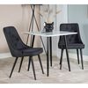 Venture Home Dining Chairs 2 pcs Velvet Deluxe Polyester Black