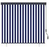 vidaXL Outdoor Roller Blind 160x250 cm Blue and White