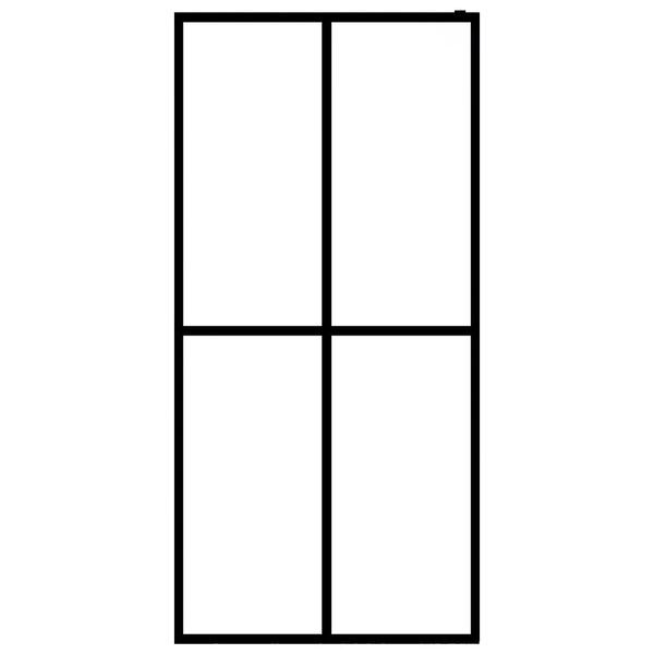 vidaXL Walk-in Shower Screen Frosted Tempered Glass 80x195 cm