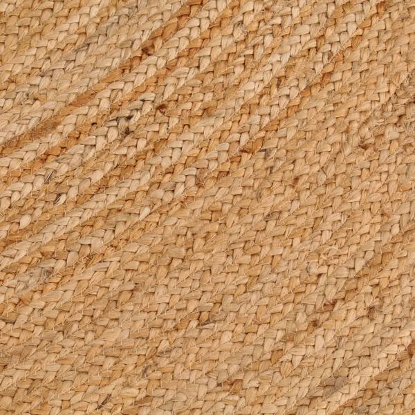 vidaXL Area Rug Braided Jute 210 cm Round