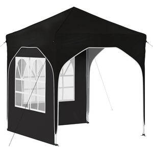 vidaXL Pop-up Party Tent 192 x 192 x 245 cm Black