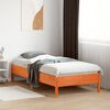 vidaXL Bed Frame without Mattress Wax Brown 90x190 cm Single Solid Wood Pine