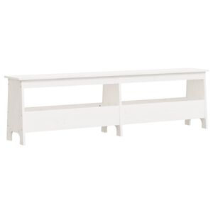 vidaXL Hall Bench White 160x28x45 cm Solid Wood Pine