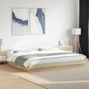 vidaXL Bed Frame without Mattress Sonoma Oak 200x200 cm