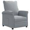 vidaXL Recliner Chair Light Grey Fabric