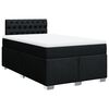 vidaXL Box Spring Bed with Mattress Black 120x200 cm Fabric