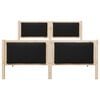 vidaXL Bed Frame with Headboard Black 160 x 200 cm Fabric