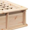 vidaXL Bed Frame Brown 135 x 190 cm Solid Pine Wood