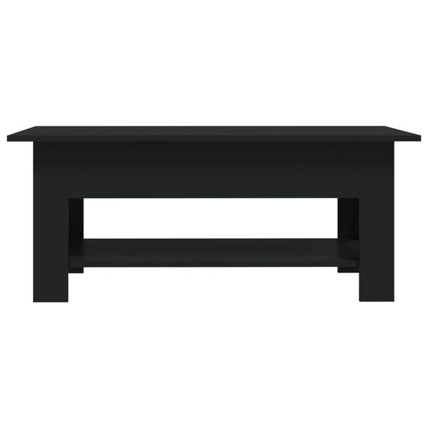 vidaXL Coffee Table Black 102x55x42 cm Engineered Wood