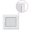 vidaXL Basement Window Internal Colour White RISOR 60 x 50 cm