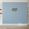Homemania Wall Decoration Words 70x40 cm Steel Black