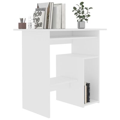 vidaXL Desk White 80x45x74 cm Engineered Wood