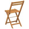 vidaXL Folding Bistro Chairs 6 pcs Solid Wood Acacia