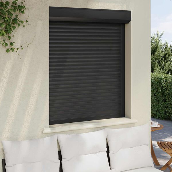 vidaXL Roller Shutter Manual Anthracite 100 x 120 cm