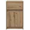 vidaXL LED Bedside Cabinet 2 pcs Artisan oak 38 x 34 x 61 cm