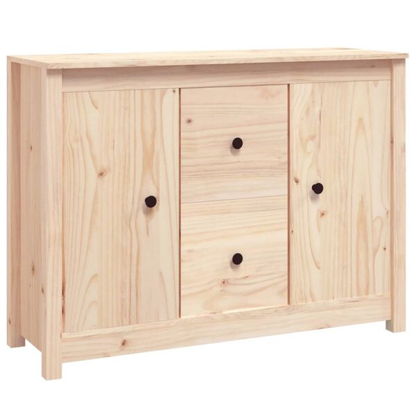 vidaXL Sideboard 100x35x74 cm Solid Wood Pine