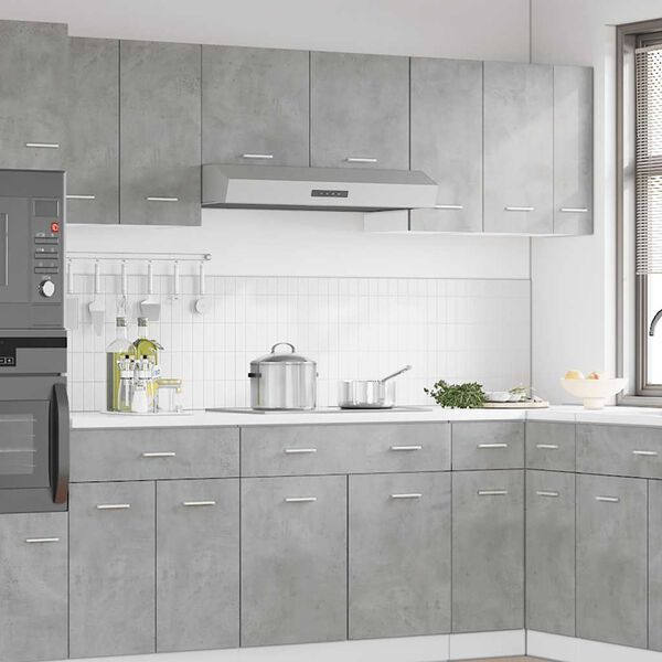 vidaXL Hanging Cabinet Lyon Concrete Grey 30x31x60 cm Engineered Wood