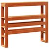vidaXL Headboard with Shelves Wax Brown 100 cm Solid Wood Pine