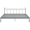 vidaXL Bed Frame without Mattress Grey Metal 180x200 cm Super King
